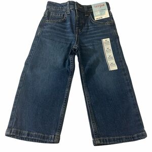 Cat & Jack Dark Wash Relaxed Straight Jeans 2T